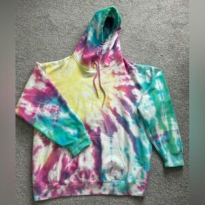Fashion Nova Colorful Tie-Dye Hoodie